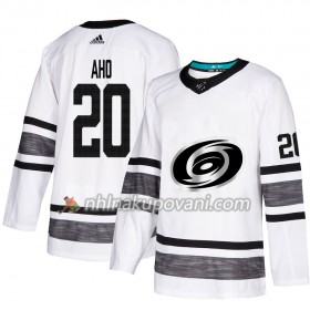 Carolina Hurricanes Dresy Sebastian Aho 20 Bílá 2019 NHL All-Star Adidas Authentic - Pánské